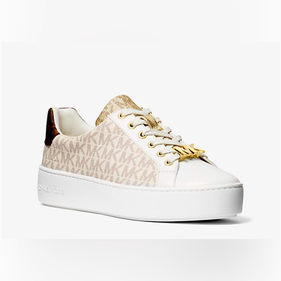 MICHAEL MICHAEL KORS Poppy Color-Block Logo Sneaker – Size 7.5 – Great Condition - Picture 1 of 11